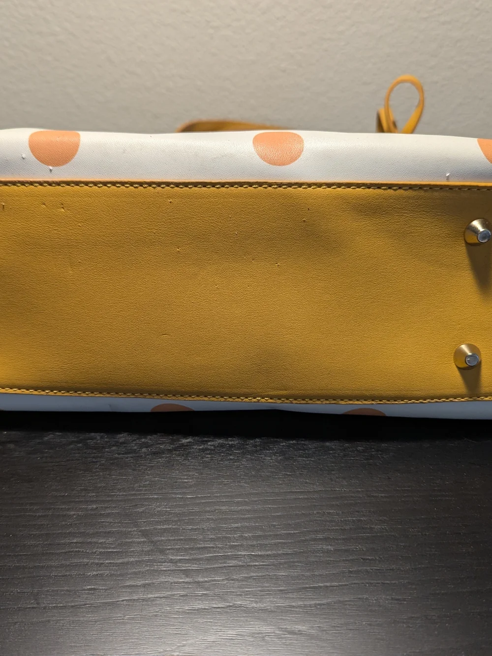 Candice Christian Napa Yellow Polka Dot Tote Bag